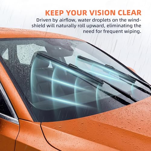 WOWIPER Silicone Wiper Blades 26" + 19" Automotive Replacement Windshield Wiper Blades for Tesla Model 3 2023-2017 Model Y 2022-2020/Volkswagen VW Passat 2021-2016 for Front Windshield(Set of 2) - Image 5