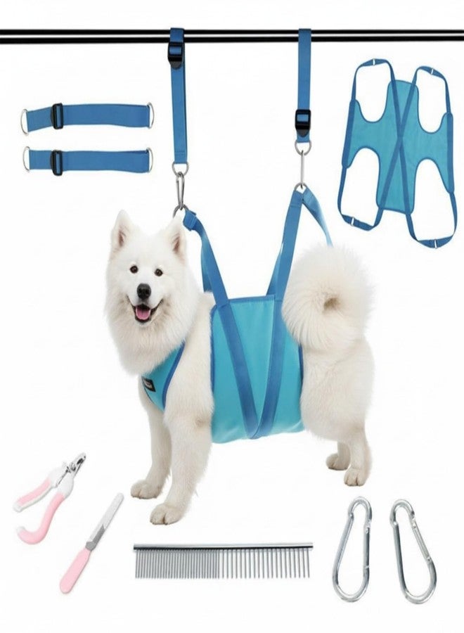 EBIEFLY Dog Sling for Nail Trimming Hanger Hanging Harness Grooming Harness for Dogs at Home Dogs Hammock Nails Trim Sling Adjustable Can Bear 25kg (Large) - Image 1