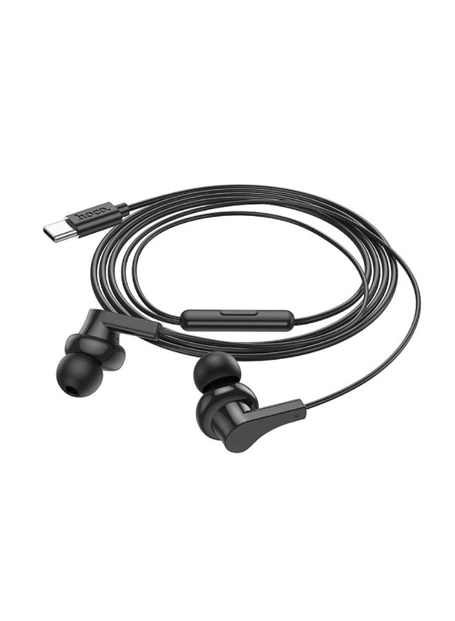 Hoco Type-C wired earphones M114 with mic - Image 3