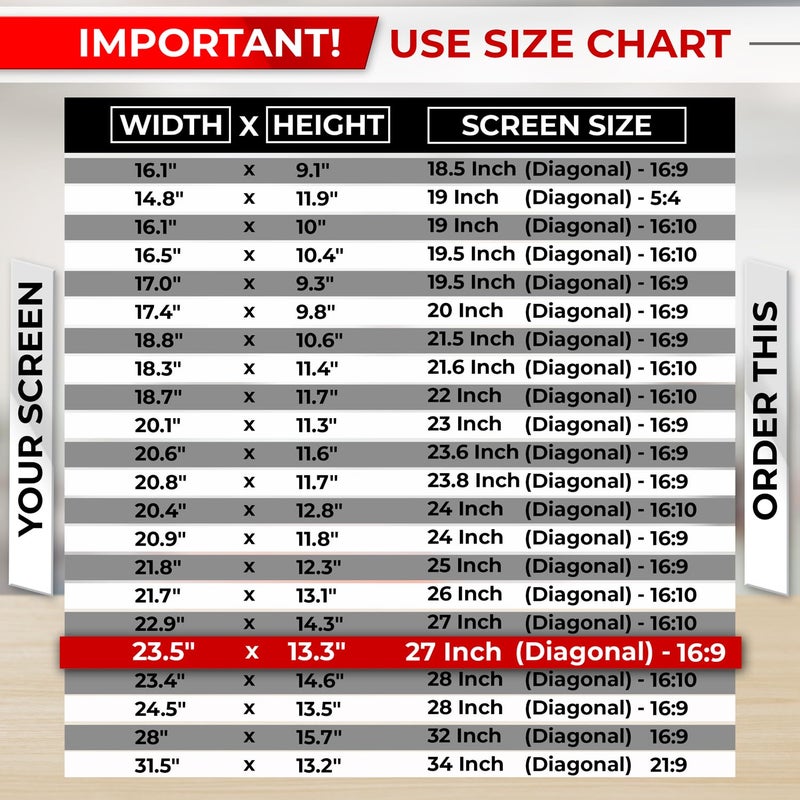 SightPro 27 Inch 16:9 Computer Privacy Screen Filter for Monitor - Privacy Shield and Anti-Glare Protector - Image 3