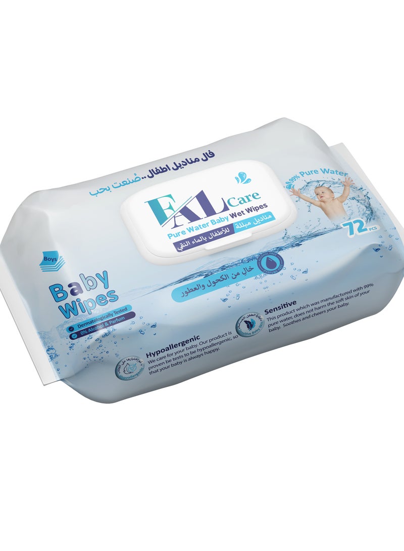 Pure Water Baby Wet Wipes 72 PCS