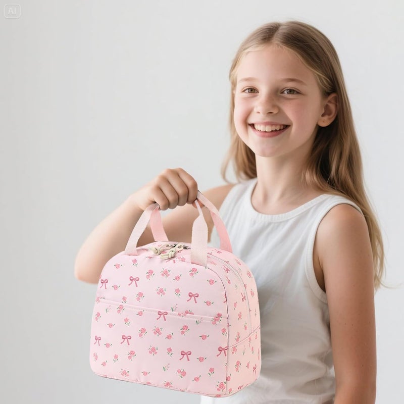 Bluboon Lunch Bag for Women Men Cute Lunch Tote Bags Reusable Insulated Lunch Box Large Capacity Reusable Insulated Cooler for Work Picnic or Travel - Image 5