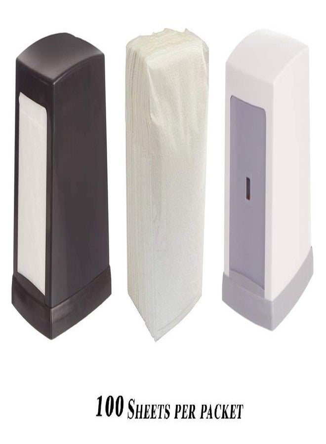 MDN L Fold 1 Ply Interfold Paper Napkin Dispenser Refill White - 100 Sheets x 10 Packs (1000 Napkins) | Tabletop & Countertop Napkin Tissue Refill for Food Service, Restaurants, Cafes & Offices - Image 4