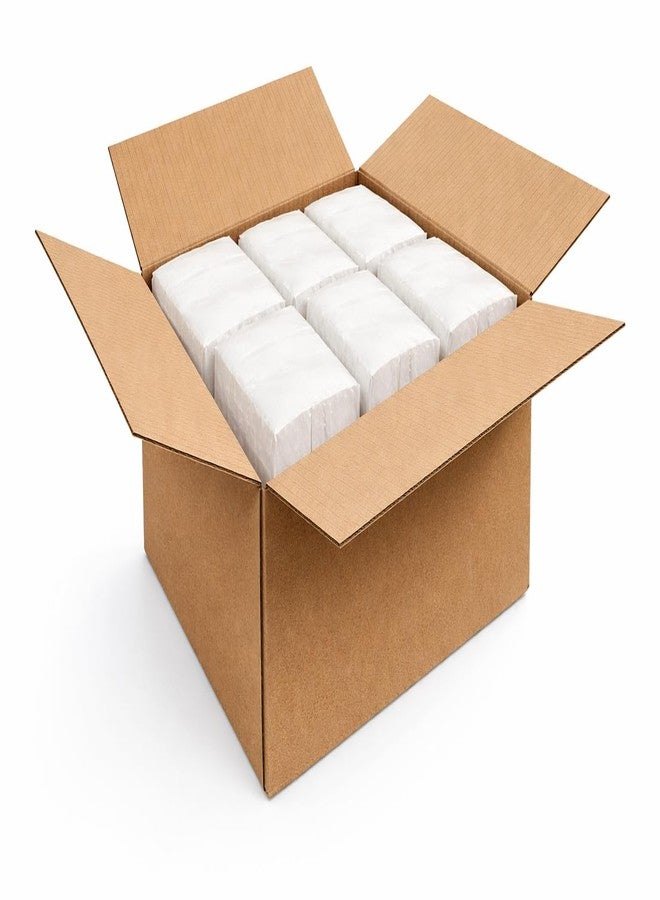 MDN L Fold 1 Ply Interfold Paper Napkin Dispenser Refill White - 100 Sheets x 10 Packs (1000 Napkins) | Tabletop & Countertop Napkin Tissue Refill for Food Service, Restaurants, Cafes & Offices - Image 1