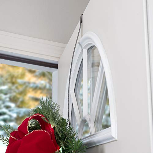 Haute Decor Premium Holly Embossed HighProfile Wreath Hanger - Pewter Holly - Image 2