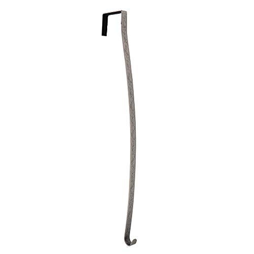 Haute Decor Premium Holly Embossed HighProfile Wreath Hanger - Pewter Holly - Image 1