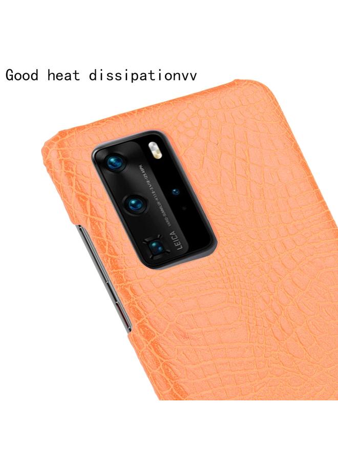 اس-توب جراب لهاتف Huawei P40 Pro مقاوم للصدمات من جلد التمساح PC + جراب PU - Image 5
