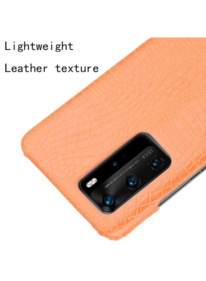 اس-توب جراب لهاتف Huawei P40 Pro مقاوم للصدمات من جلد التمساح PC + جراب PU - Image 4