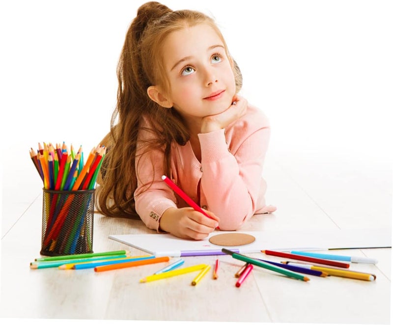 IMIKEYA 20pcs Laserable DIY Craft Wood Basswood Chips Oval Wooden Slices for Home Decor Thick - Image 3