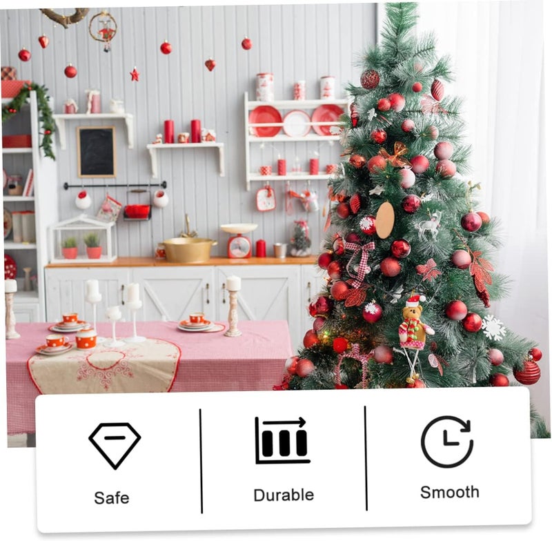 IMIKEYA 20pcs Laserable DIY Craft Wood Basswood Chips Oval Wooden Slices for Home Decor Thick - Image 4