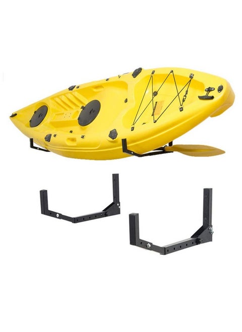 Kayak Storage Hooks Hangers, Adjustable Kayak Garage Storage Rack Wall Mount 1 Set Of 2 Heavy Duty Hooks For Canoe, Kayak, Paddle Board, Surfboard, Snowboard