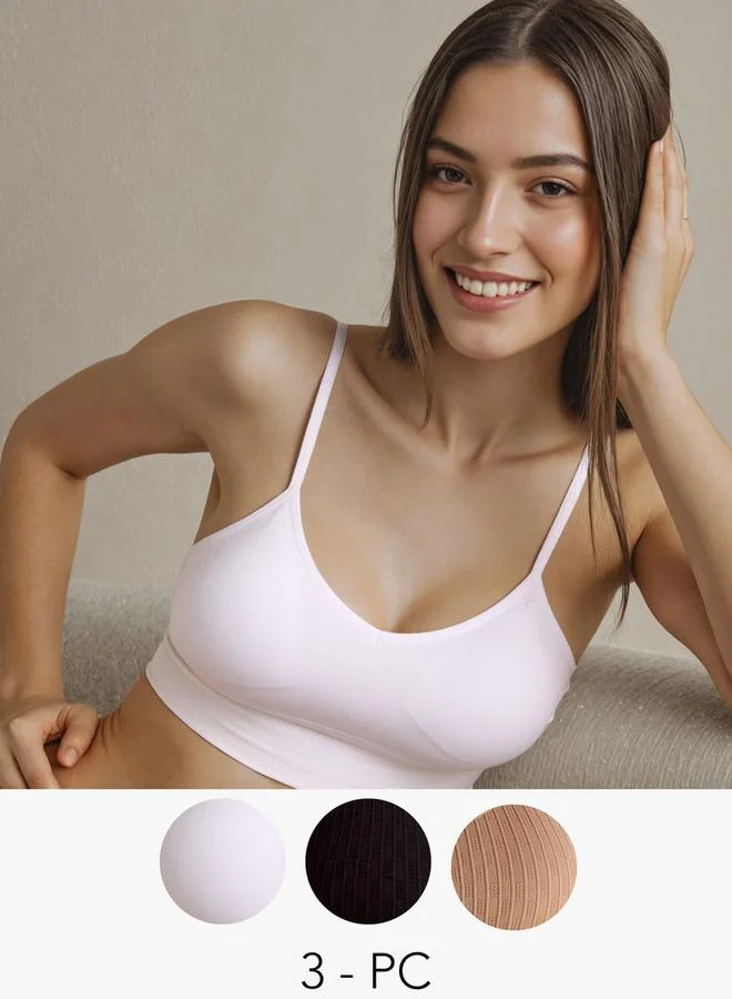 سبلاش فيڤ Set of 3 - Assorted Seamless Bralette