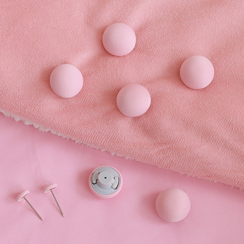 Invisible Duvet Clips Cotton Cover Anti-Slip Fasteners Pink [1 piece] 