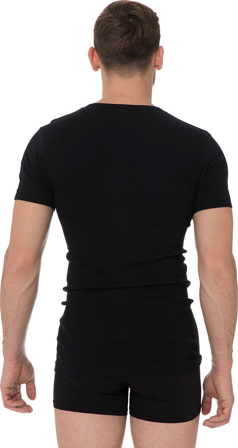 Dorea Men's Ribbed O-Neck Undershirt 2 Pack  - Image 3