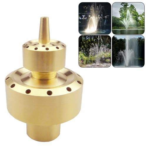 Hooshing Fountain Nozzle 1" DN25 Column Brass Water Spray Nozzles Sprinkle Spary Heads Spring Outdoor Garden Pond Park - Image 1