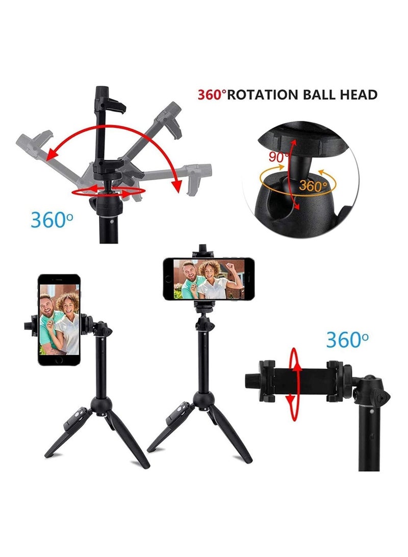 Selfie Stick, Portable 40 inch Aluminum Alloy Extendable Phone Tripod Wireless Remote Handheld Monopod Mini Tripod Phone Selfie Stick phone Clip Holder - Image 4
