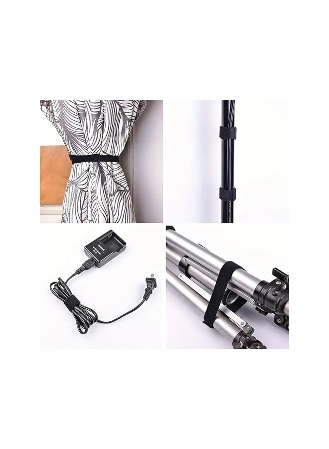 PROMASS Cable Strap Ties Adjustable Fastening Ties, Adjustable Cable Management Cord Ties for Tidy TV Computer Power USB Charger Mouse Data Cables - Image 5