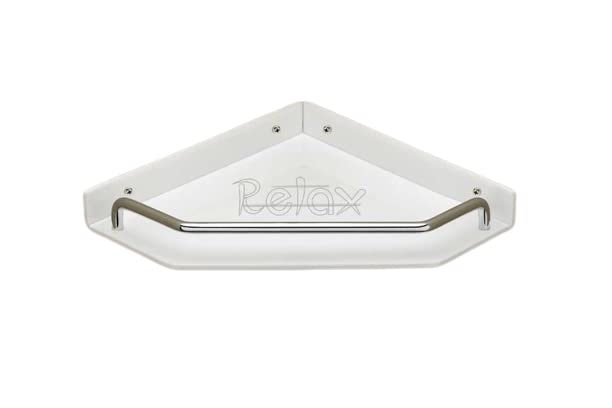 Relax New Corner Acrylic ShelfAcrylic Chrome Unbreakable Corner Acrylic Wall Shelf Number of Shelves 1 New r114 12 12 inches 5mm Thickness - Image 3