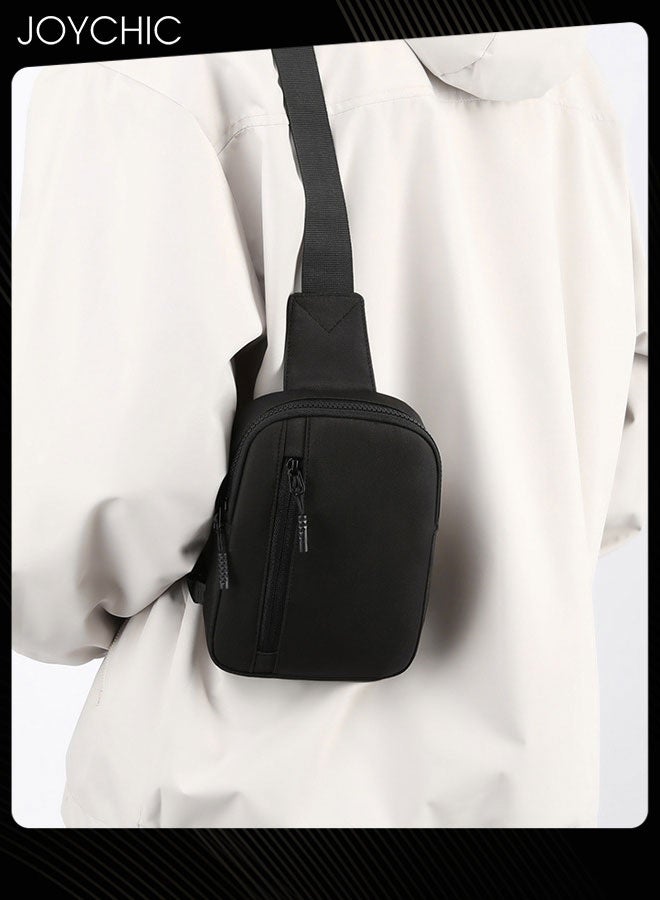 Joychic حقيبة كتف بلون موحد للرجال - Image 2