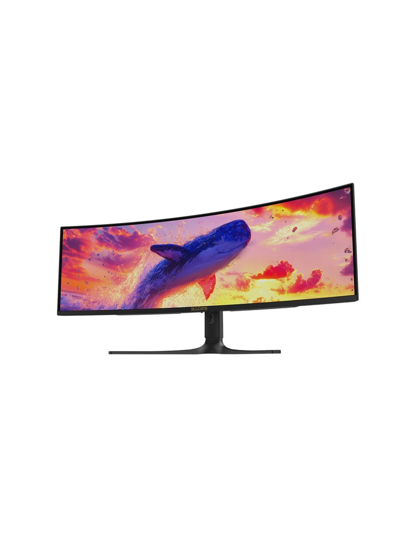 ساديس شاشة ألعاب ساديس SP-Whale مقاس 49 بوصة بتقنية OLED فائقة الاتساع | دقة QHD مزدوجة 5120x1440، معدل تحديث 48-240 هرتز، زمن استجابة 0.03 مللي ثانية | HDR True Black 400 | أسود - Image 3