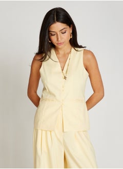 Little Mistress Pocket Detail Waistcoat  - Image 1