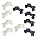 winterrock 5 Sets Car Door Lock Rod Clips 532 Rod Size Hood Latch Locking Push Clip Kit Waterproof Car Door Latch Handle Compatible with GM Ford Chrysler Dodge Jeep Buick Oldsmobile - Image 2