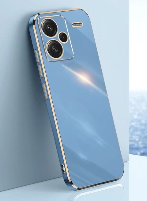Back Case Cover for Xiaomi Redmi Note 13 Pro Plus 5G Back Cover | Gold Electroplating Chrome | Raised Edges | Super Soft-Touch | Bumper Back Case for Xiaomi Redmi Note 13 Pro Plus 5G