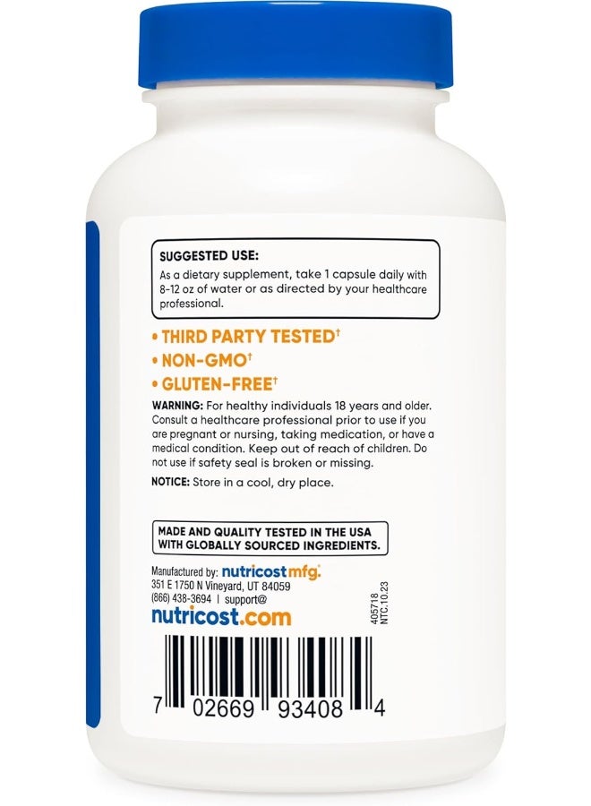 Nutricost Cranberry Extract 25,000Mg 120 Capsules With Vitamin C And Vitamin E - Image 4