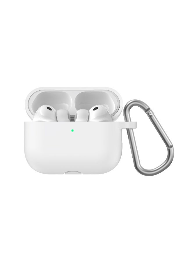 GREEN LION Silicone AirPod Case for AirPods 3 / Protective Cover with Shockproof Design / Dust & Scratch Resistant / Soft Touch Finish / Lightweight & Portable / Easy Access to Charging Port - White - Image 1