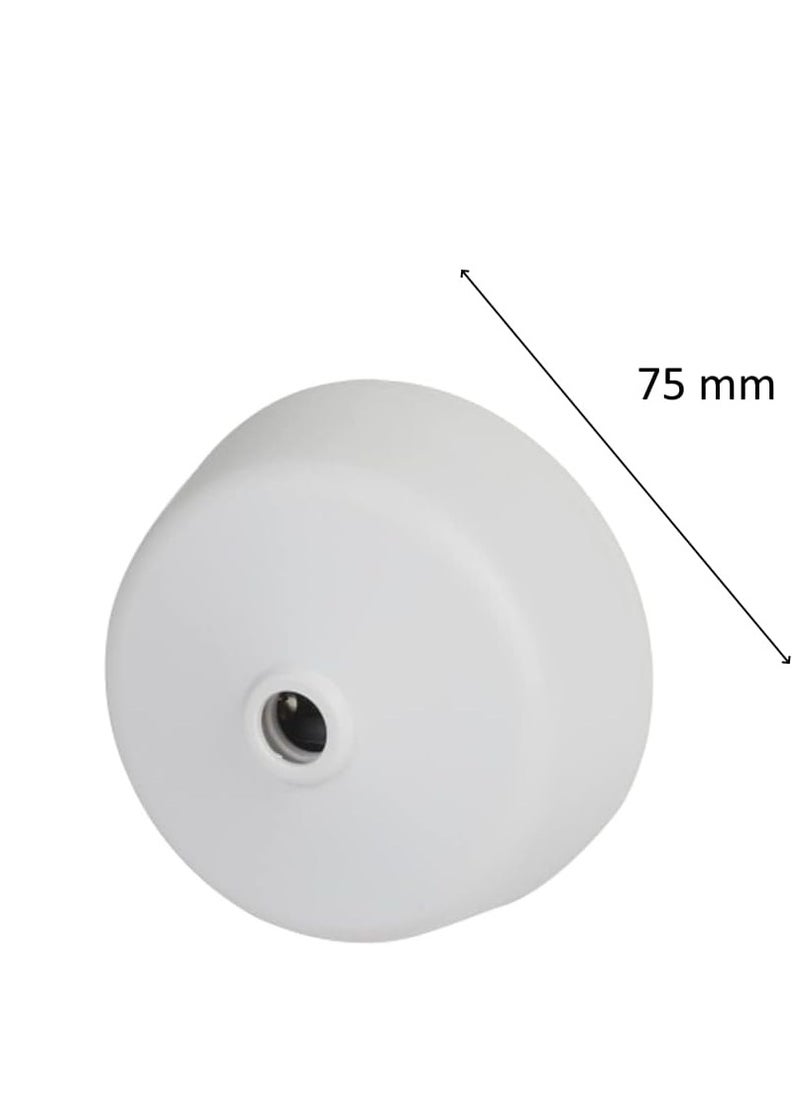 RACO RACO Ceiling Rose Modular Ceiling Light Electric Accessory for Domestic and Commercial Use - White 75 mm  - Image 4