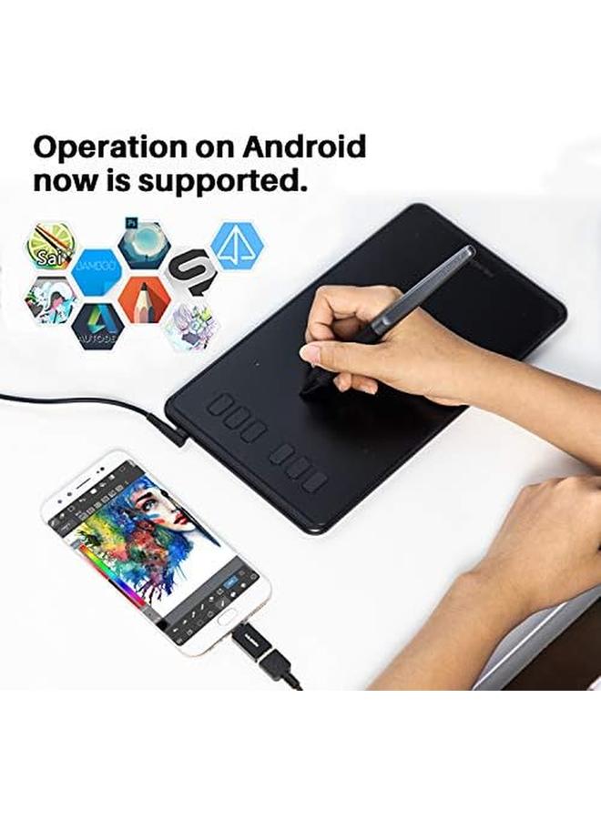 erorex Inspiroy H640P Drawing Tablet Graphics Tablet With Battery Free Stylus 8192 Pressure Sensitivity 6 Hot Keys 6 X 4Inch Pen Tablet For Digital Art Design And Animation Work With Mac Pc And Mobile  - Image 2