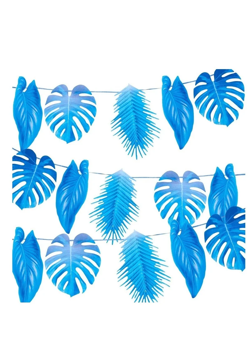 Talking Tables Talking Tables Blue Palm Leaf Party Banner