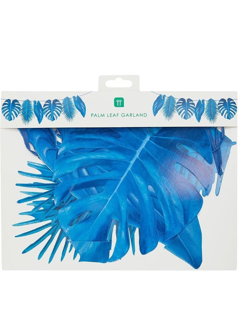 توكينج تيبلز لافتة حفلات بأوراق النخيل الزرقاء من - Image 5