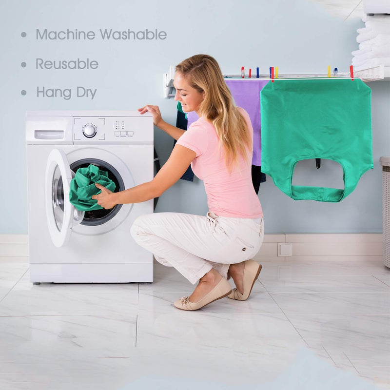 BeeGreen Reusable-Grocery-Bags-Foldable-Machine-Washable-Reusable-Shopping-Bags-Bulk Colorful 10 Pack 50LBS Extra Large Folding Reusable Bags Totes w Zipper Storage Pouch Lightweight Polyester Fabric - Image 5