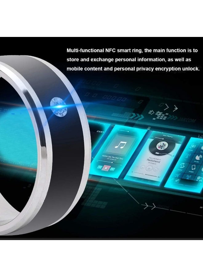Wendry Smart Ring, Wearable Device NFC Smart Ring for Mobile Phone, No Charge/Depth Water Proof, Lock/Unlock The Program, Easy to Use(size11) - Image 4