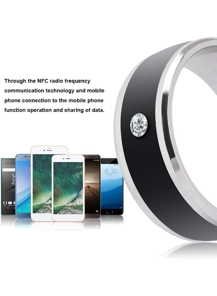 Wendry Smart Ring, Wearable Device NFC Smart Ring for Mobile Phone, No Charge/Depth Water Proof, Lock/Unlock The Program, Easy to Use(size11) - Image 5