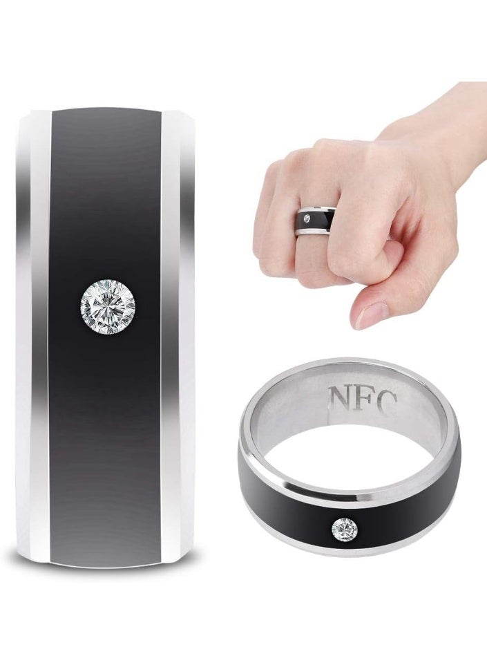 Wendry Smart Ring, Wearable Device NFC Smart Ring for Mobile Phone, No Charge/Depth Water Proof, Lock/Unlock The Program, Easy to Use(size11) - Image 2