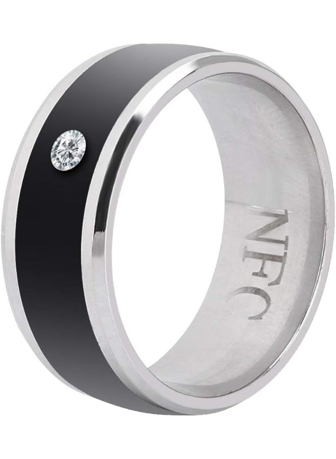 Wendry Smart Ring, Wearable Device NFC Smart Ring for Mobile Phone, No Charge/Depth Water Proof, Lock/Unlock The Program, Easy to Use(size11) - Image 1