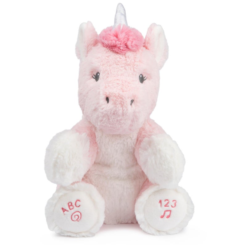 GUND Baby Alora The Unicorn Animated Plush, Singing Stuffed Animal Sensory Toy, Sings ABC Song and 123 Counting Song, Pink, 11â€ - Image 1