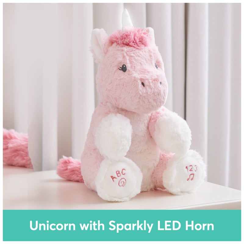 GUND Baby Alora The Unicorn Animated Plush, Singing Stuffed Animal Sensory Toy, Sings ABC Song and 123 Counting Song, Pink, 11â€ - Image 2