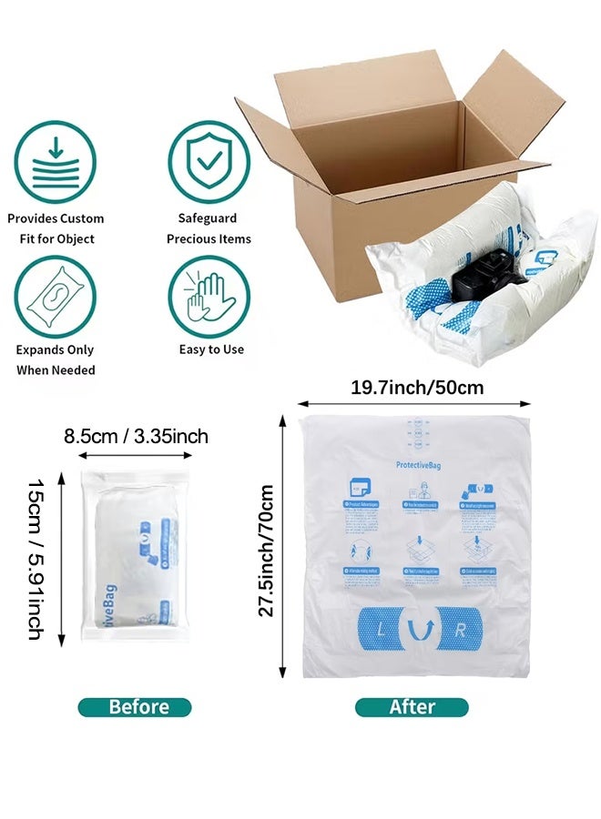 5 Pack 50×70CM Expanding Foam Packaging Bags, Shockproof Custom-Fit Shipping Foam for Fragile Items, Computers & Irregular Products, Eco-Friendly Polyurethane Protective Packing Material - Image 2