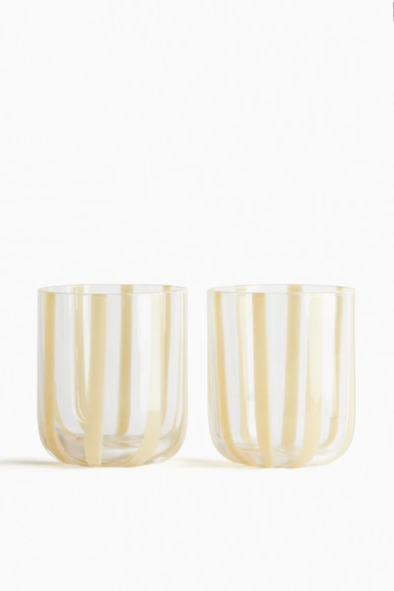 H&M 2-pack patterned tumblers