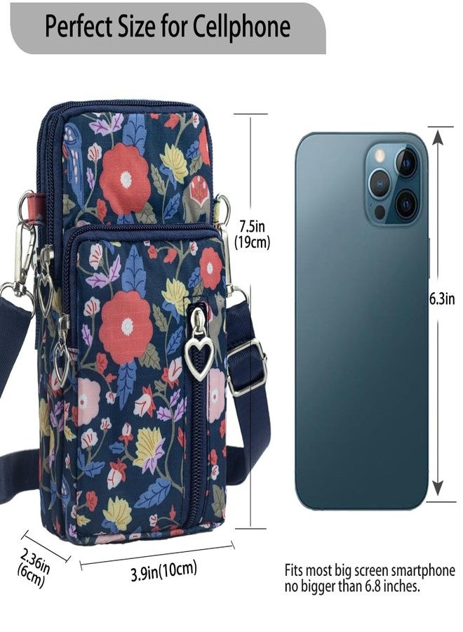 JANKS Universal Small Crossbody Bag for Women, Nylon Mini Phone Wallet Shoulder Bag Arm Bag Side Cell Phone Purse Over the Shoulder Purse Travel Pouch for Women - Image 2