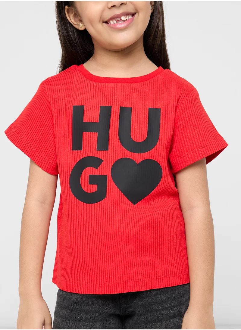 هوجو Kids Logo T-Shirt