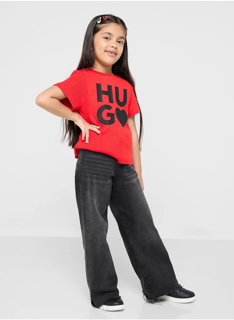 هوجو Kids Logo T-Shirt