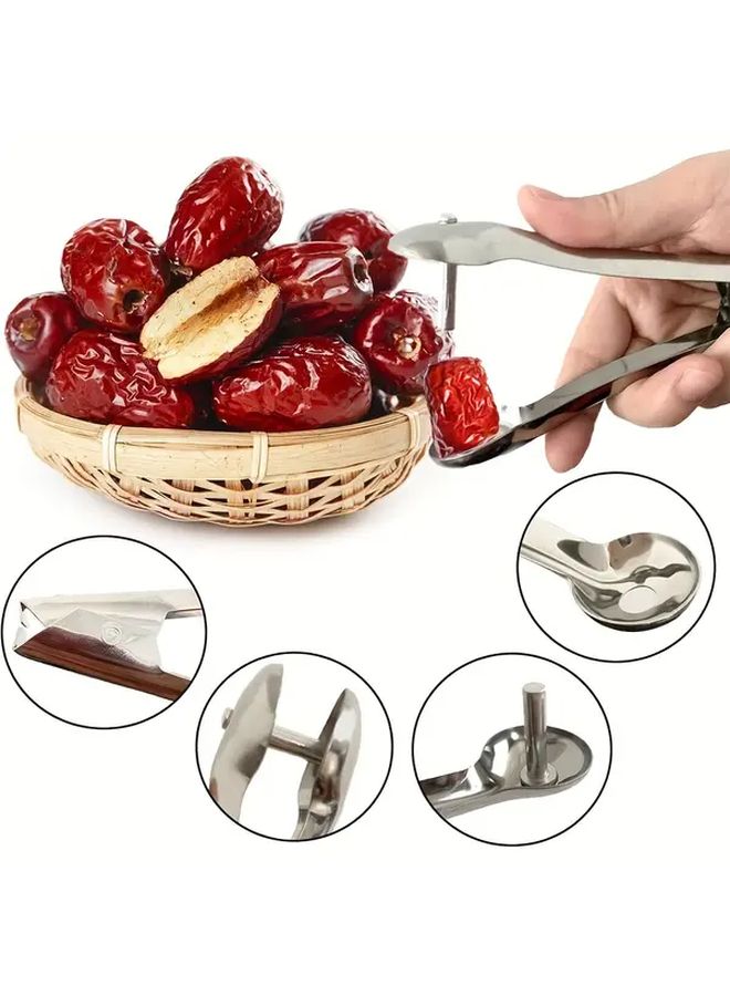 Heavy Duty 304 Stainless Steel Cherry Fruit Pitter Tool Ergonomic Handle for Safe Easy Pitting 1pc - Image 2