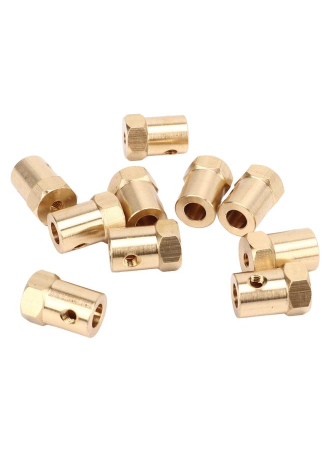 Thoraya Hex Shaft Coupling 6mm Brass Flexible Coupler Joint for RC Motor Car Tires Shaft 10pcs  - Image 4