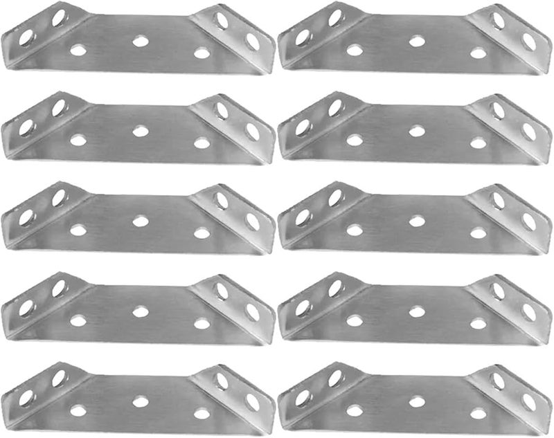 Stainless Steel Angle Brackets 40pcs Right Angle Support Frame Furniture Corner Brace - Image 3
