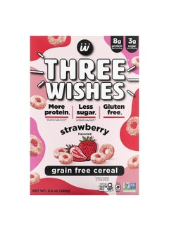 Three Wishes Three Wishes, Grain Free Cereal, Strawberry, 8.6 oz (245 g)  - Image 1
