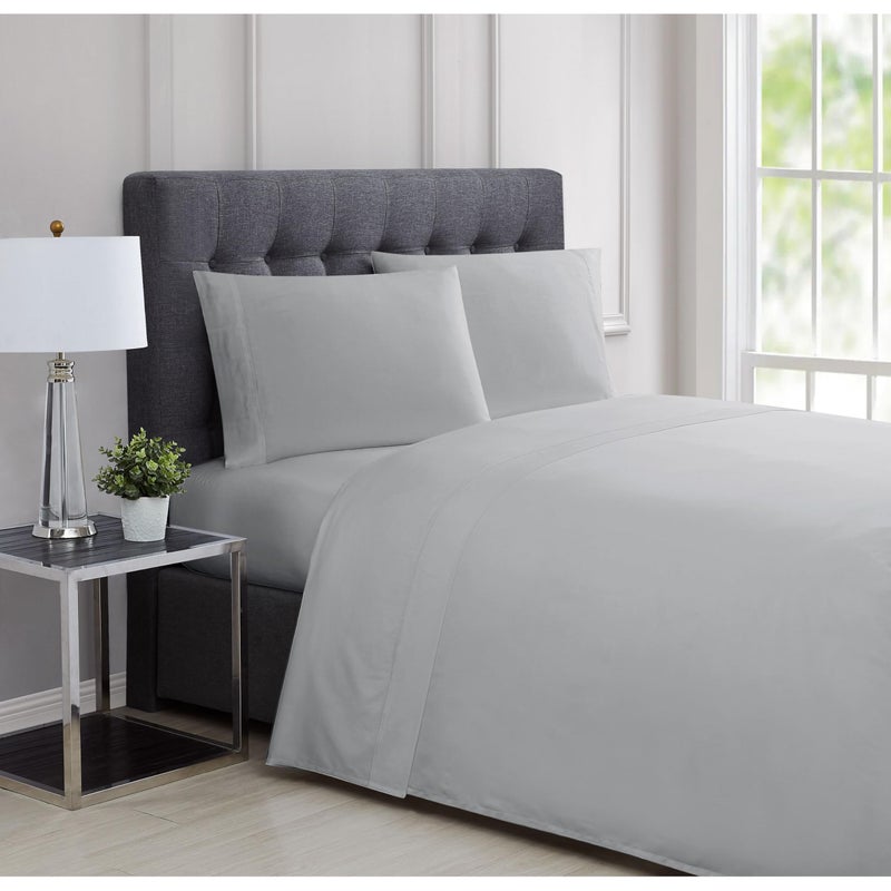 Charisma 310TC Sateen Grey Twin 3 Piece Sheet Set